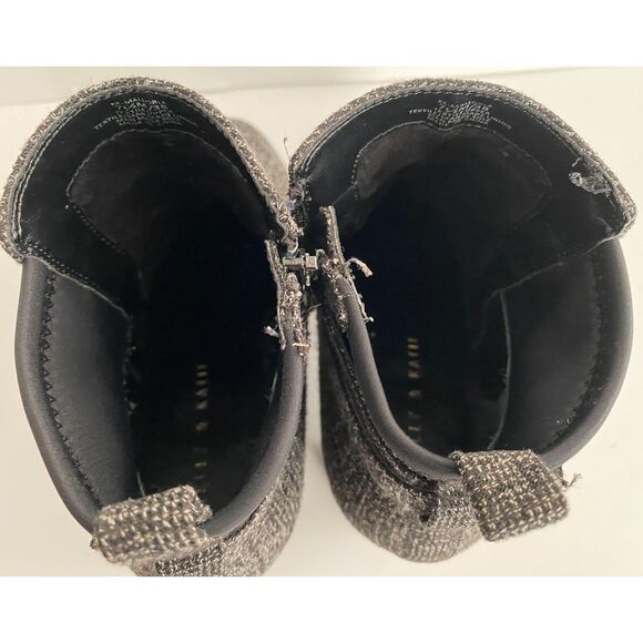 Kellie and Kathie Women’s Black and White Size 7.5 Ankle Boots Pre Owned - Picture 6 of 6